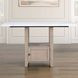 Taylor Beige and White Rectangular Marble Top Counter Height Dining Room Set