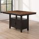 Bermuda Black Extendable Rectangular Counter Height Dining Table