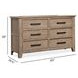 Claremont Smokey Taupe 6 Drawer Dresser