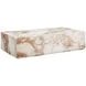 Arlo Cream Breccia Rectangular Marble Top Cocktail Table