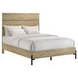 Newhall Vintage Oak Melamine Full Panel Bed