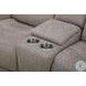 Perriton Frappe Zero Gravity Power Reclining Console Loveseat With Heat And Massage