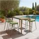 Kata Brown Gray And Natural Rectangular Outdoor Counter Height Dining Table