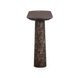 Braya Dark Brown Oval Concrete Top Console Table