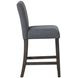 High Line Gray Upholstered Counter Height Chair Set of 2
