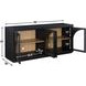 Magnolia Black 4 Glass Door Server