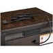 Timberlyn Espresso 1 Drawer Open Nightstand with USB Charging