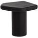 Detti Black Free Form Concrete Top Outdoor End Table