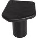 Detti Black Free Form Concrete Top Outdoor End Table