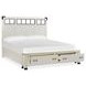 Harper Springs Silo White California King Storage Panel Bed