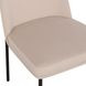 Sydney Taupe Performance Fabric Upholstered Dining Chair Set of 2