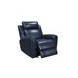 Jonathan Blue Leather Lay Flat Power Reclining Living Room Set with USB Charging