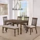 Joanna Brown 44" Upholstered Bench
