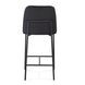 Sydney Black Performance Fabric Upholstered Counter Height Stool Set of 2