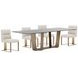 Counter Balance Smoked Bronze and Brushed Gold Dining Room Set