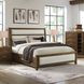 Marlow Sable and White King Upholstered Storage Panel Bed