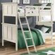 San Mateo Youth Rustic White Twin Over Twin Bunk Bed