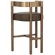 Marcelo Eglinton Espresso Upholstered Bar Stool