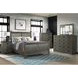 Oak Park Pewter King Panel Bed
