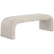 Aria Bergen Taupe Upholstered 60" Accent Bench
