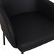 Sydney Black Upholstered Arm Chair Set of 2