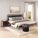 Netz Black And Walnut King Panel Bed