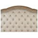 Marisol Fawn and Cream California King Leather Upholstered Sleigh Bed