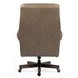 Lenia Rich Brown Leather Upholstered Swivel Tilt Executive Chair