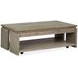 Conrad Stone Harbor Gray Rectangular Lift Top Occassional Table Set