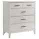 Andover White 5 Drawer Chest