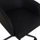 Sydney Black Upholstered Swivel Desk Chair