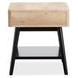 Craftsman Ridge Driftwood and Black Rectangular End Table