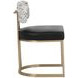 Larissa Bravo Black and Halton Birch Performance Fabric Dining Chair