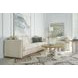 Cassat Channeled White Living Room Set