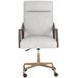Tavistock Saloon Light Gray Leather Upholstered Office Chair