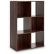Glosmount Cherry and Light Brown Six Cube Organizer