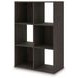 Piperton Charcoal Six Cube Organizer