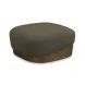 Domina Kale Green Upholstered Rectangular Ottoman