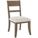 Mariana Gray Upholstered Wood Back Side Chair Set of 2