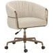 Olma Meg Taupe and Santa Cruz Oatmeal Upholstered Office Chair