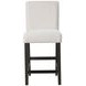 High Line White Upholstered Counter Height Chair Set of 2