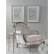 SF54 Marble And Polished Steel Accent Table