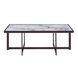 Kayley White Rectangular Sintered Stone Ocassional Table