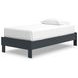 Simmenfort Matte Navy Twin Platform Bed