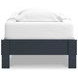 Simmenfort Matte Navy Twin Platform Bed
