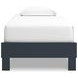 Simmenfort Matte Navy Twin Platform Bed