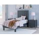 Simmenfort Matte Navy Blue Twin Panel Headboard