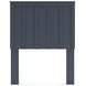 Simmenfort Matte Navy Blue Twin Panel Headboard