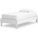 Hallityn Matte White Twin Platform Bed
