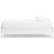 Hallityn Matte White Twin Platform Bed